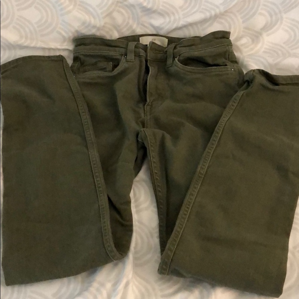 Green H&M Skinny Jeans